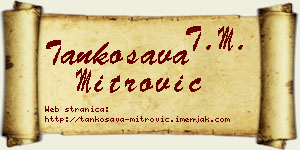 Tankosava Mitrović vizit kartica
